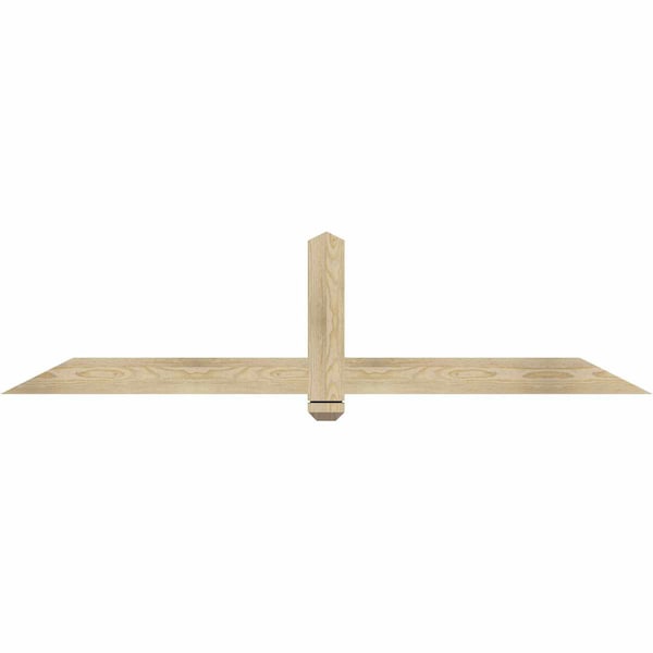 Ekena Millwork Eugene Rough Sawn Timber Gable Bracket, Douglas Fir, 72"W x 18"H x 2"D x 4"F, 6/12 Pitch GBW072X18X0204EUG00RDF - main